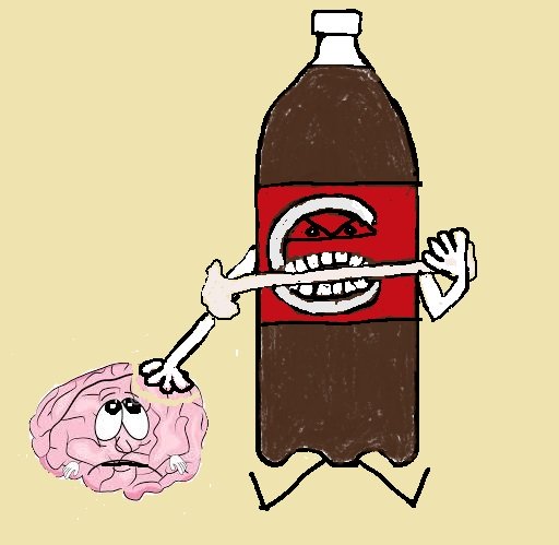 drinking soda